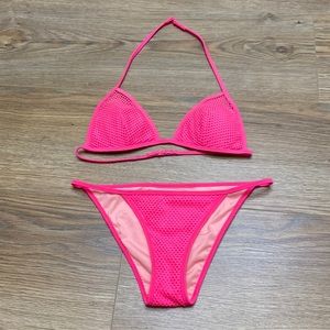 Victoria’s Secret Hot pink teeny bikini XS
